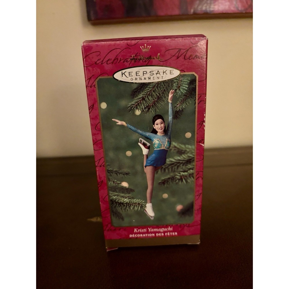 Hallmark Keepsake 2000 Ornament KRISTI YAMAGUCHI Figure Skater Olympic Gold- NEW